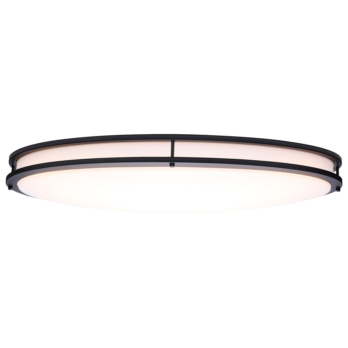 Nuvo 62-1981 Glamour, LED 32 Inch Oval Flush Mount, Black Finish