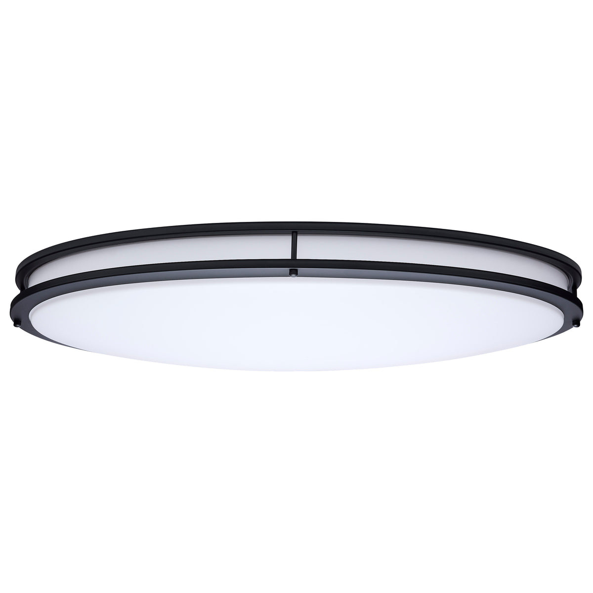 Nuvo 62-1981 Glamour, LED 32 Inch Oval Flush Mount, Black Finish