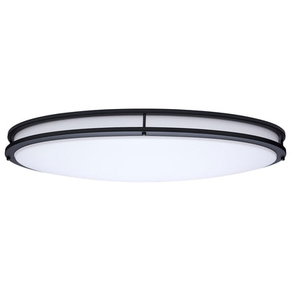 Nuvo 62-1981 Glamour, LED 32 Inch Oval Flush Mount, Black Finish