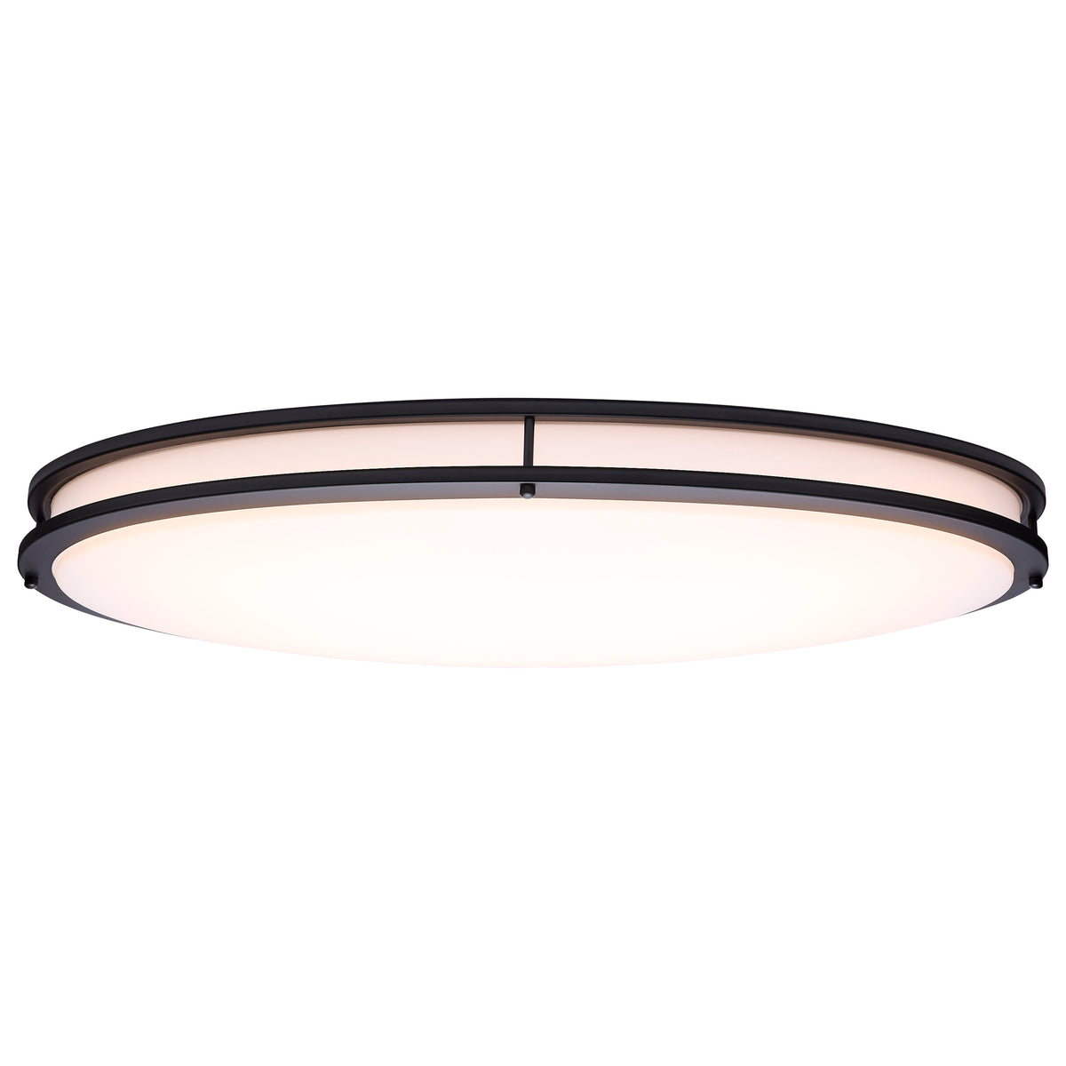 Nuvo 62-1981 Glamour, LED 32 Inch Oval Flush Mount, Black Finish