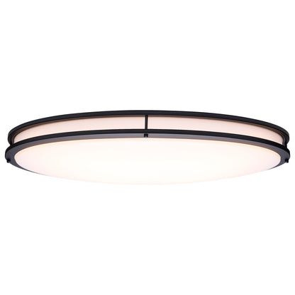Nuvo 62-1981 Glamour, LED 32 Inch Oval Flush Mount, Black Finish