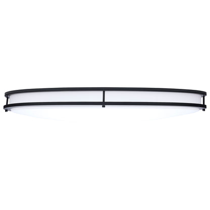 Nuvo 62-1981 Glamour, LED 32 Inch Oval Flush Mount, Black Finish
