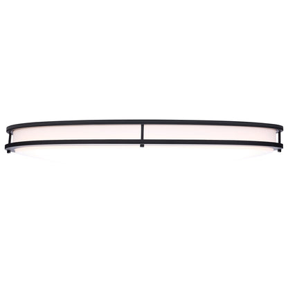 Nuvo 62-1981 Glamour, LED 32 Inch Oval Flush Mount, Black Finish