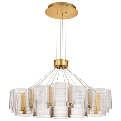 Nuvo 62-2404 Kenzo, LED 12 Light Chandelier, Polished Anodized Bronze Finish