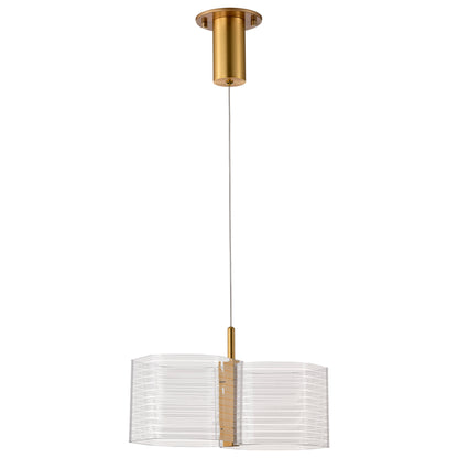 Nuvo 62-2406 Kenzo, LED 2 Light Mini Pendant, Polished Anodized Bronze Finish