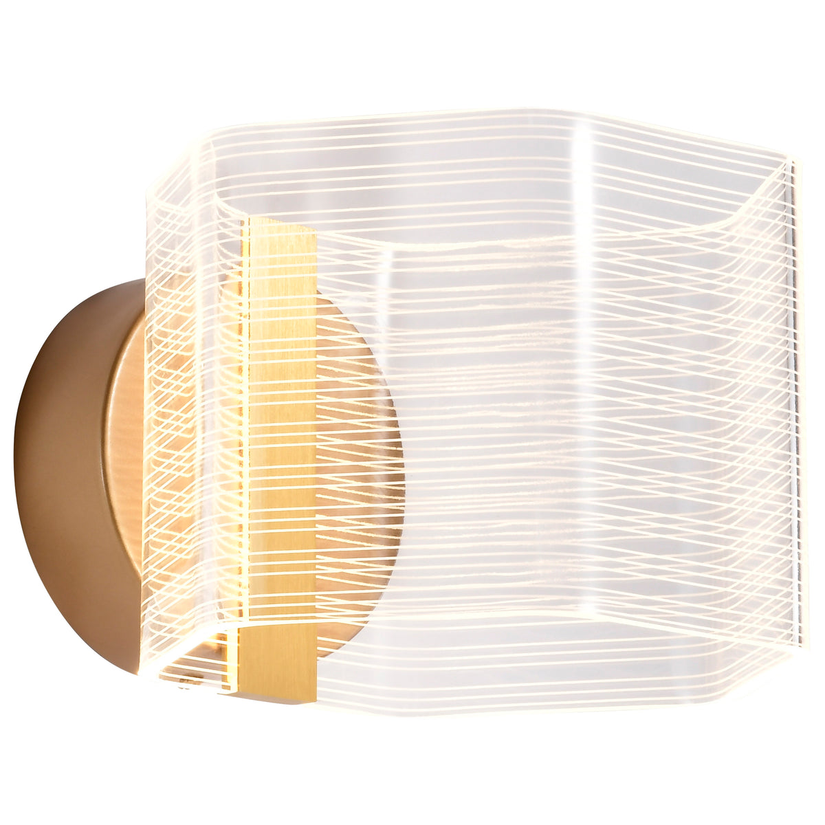 Nuvo 62-2407 Kenzo, LED 1 Light Wall Sconce, Polished Anodized Bronze Finish