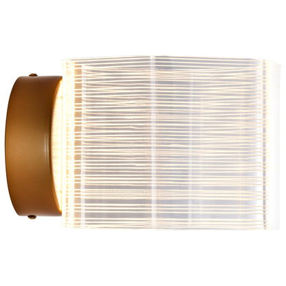Nuvo 62-2407 Kenzo, LED 1 Light Wall Sconce, Polished Anodized Bronze Finish
