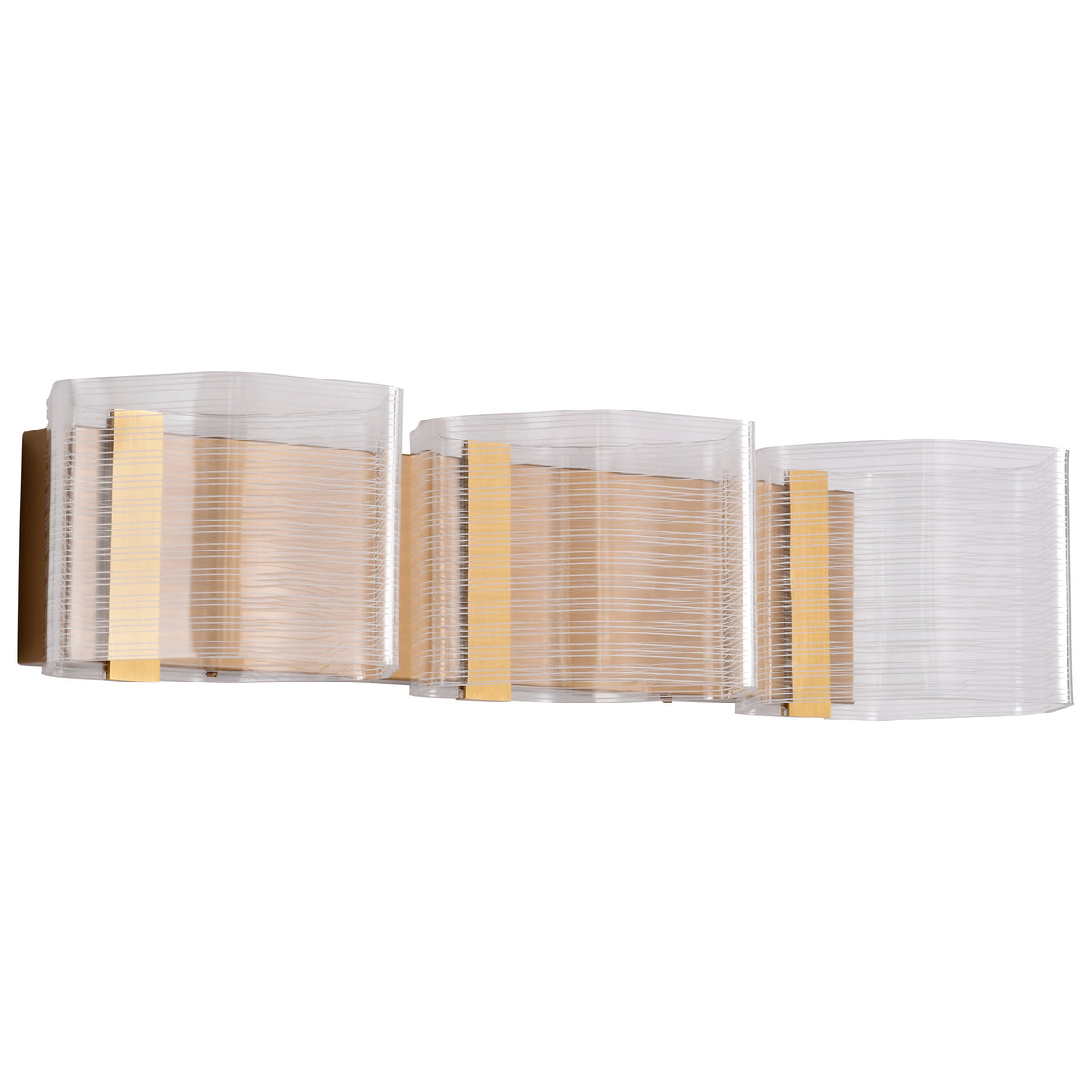 Nuvo 62-2408 Kenzo, LED 3 Light Vanity, Polished Anodized Bronze Finish
