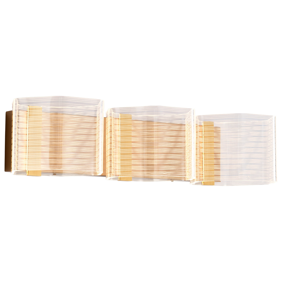 Nuvo 62-2408 Kenzo, LED 3 Light Vanity, Polished Anodized Bronze Finish