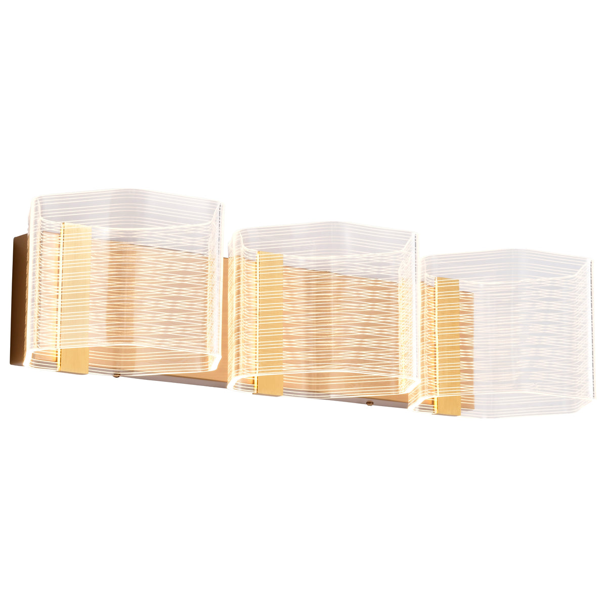 Nuvo 62-2408 Kenzo, LED 3 Light Vanity, Polished Anodized Bronze Finish