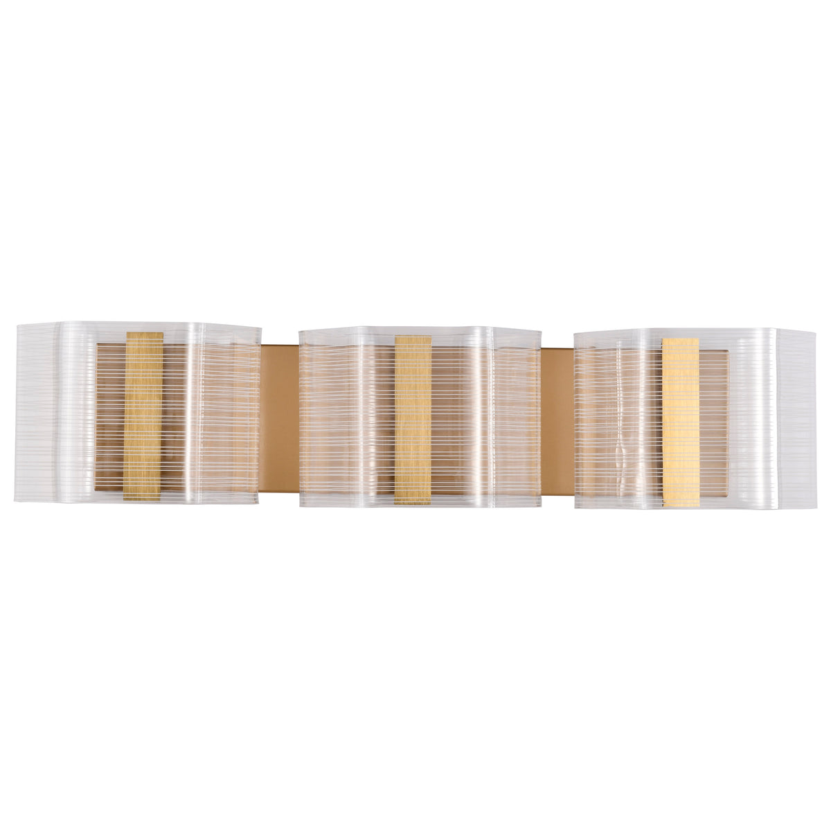Nuvo 62-2408 Kenzo, LED 3 Light Vanity, Polished Anodized Bronze Finish