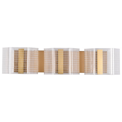 Nuvo 62-2408 Kenzo, LED 3 Light Vanity, Polished Anodized Bronze Finish