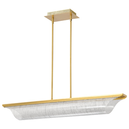 Nuvo 62-2411 Idris, LED Island Pendant, Vintage Brass Finish
