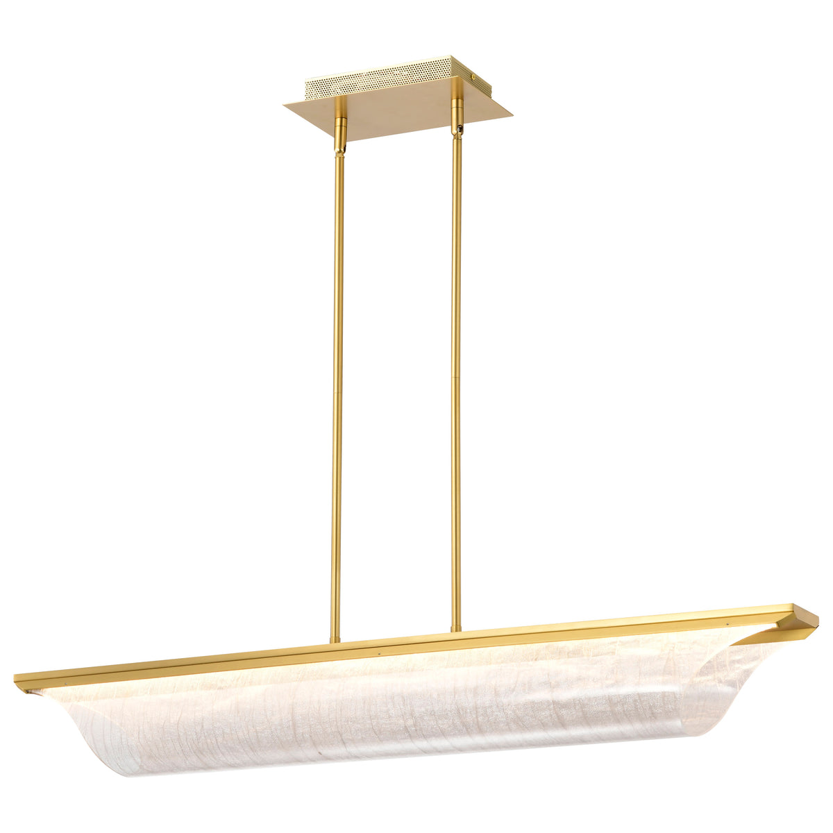 Nuvo 62-2411 Idris, LED Island Pendant, Vintage Brass Finish