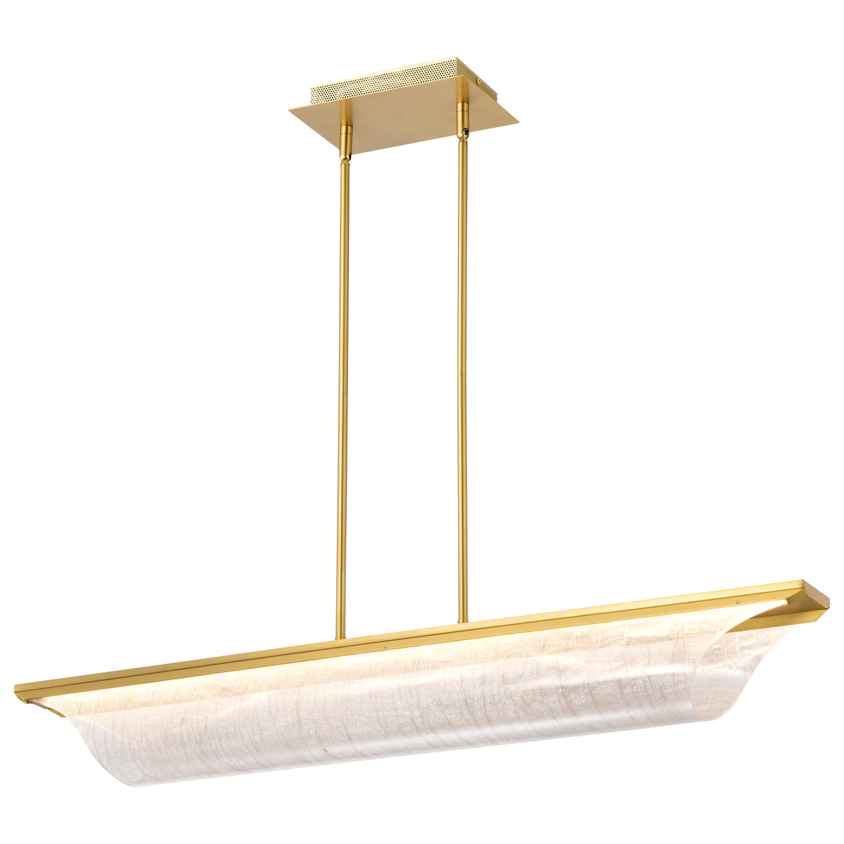 Nuvo 62-2411 Idris, LED Island Pendant, Vintage Brass Finish