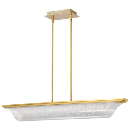 Nuvo 62-2411 Idris, LED Island Pendant, Vintage Brass Finish