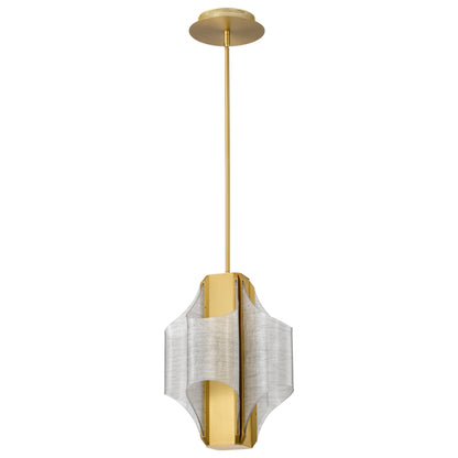 Nuvo 62-2412 Idris, LED 4 Light Pendant, Vintage Brass Finish