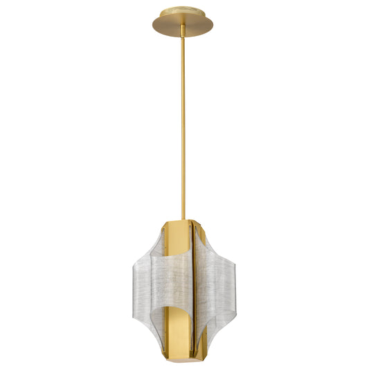 Nuvo 62-2412 Idris, LED 4 Light Pendant, Vintage Brass Finish