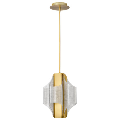 Nuvo 62-2412 Idris, LED 4 Light Pendant, Vintage Brass Finish