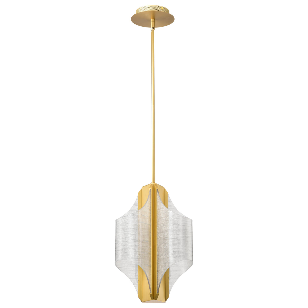 Nuvo 62-2413 Idris, LED 3 Light Pendant, Vintage Brass Finish