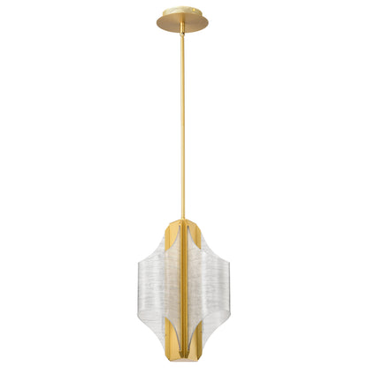 Nuvo 62-2413 Idris, LED 3 Light Pendant, Vintage Brass Finish