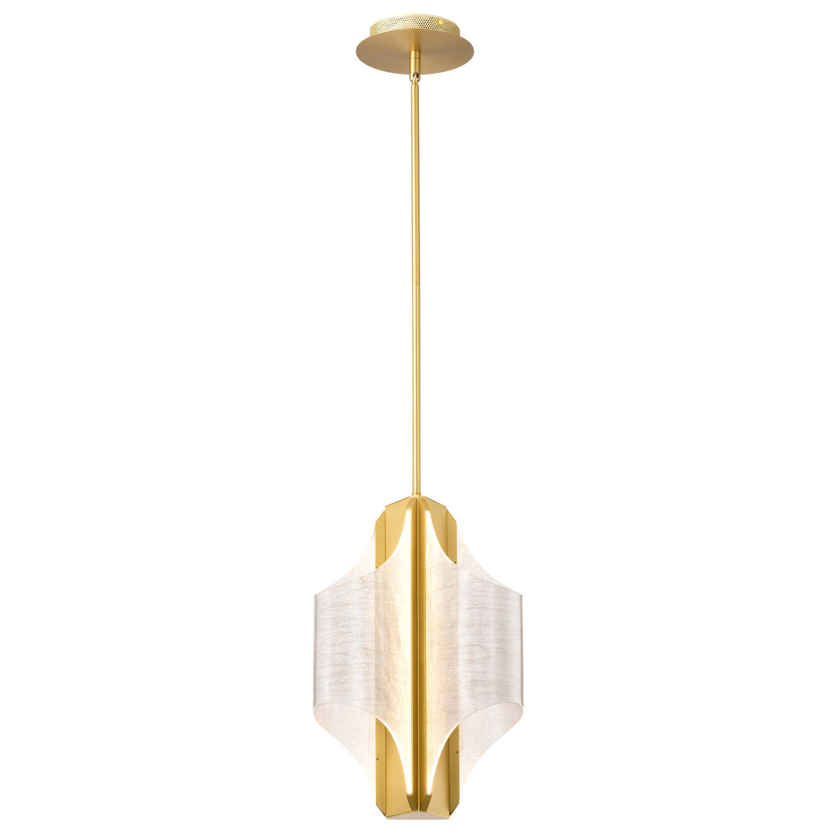 Nuvo 62-2413 Idris, LED 3 Light Pendant, Vintage Brass Finish