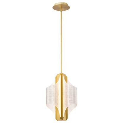 Nuvo 62-2413 Idris, LED 3 Light Pendant, Vintage Brass Finish
