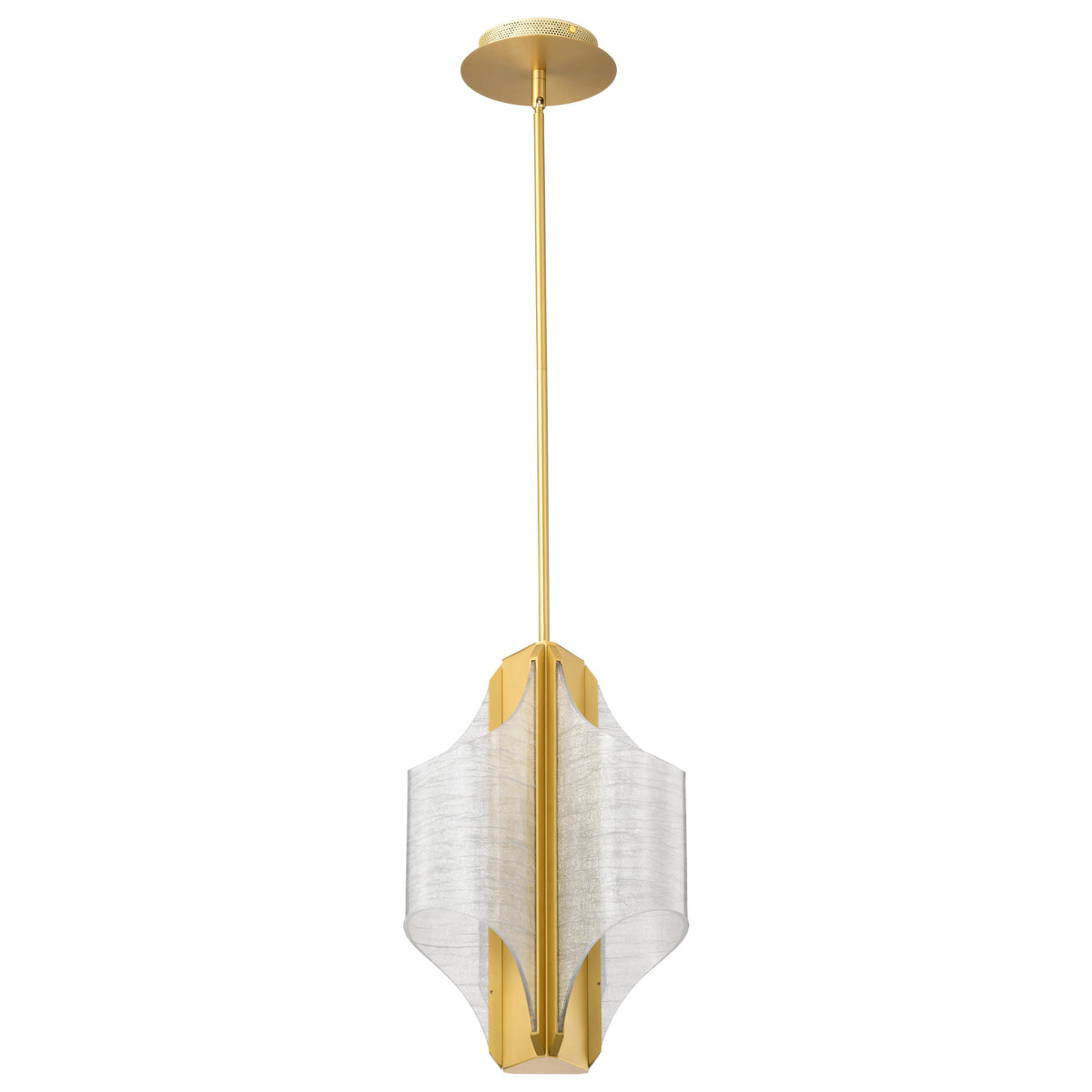 Nuvo 62-2413 Idris, LED 3 Light Pendant, Vintage Brass Finish