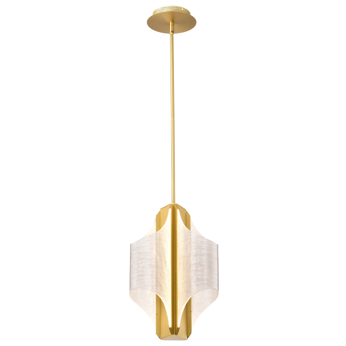 Nuvo 62-2413 Idris, LED 3 Light Pendant, Vintage Brass Finish