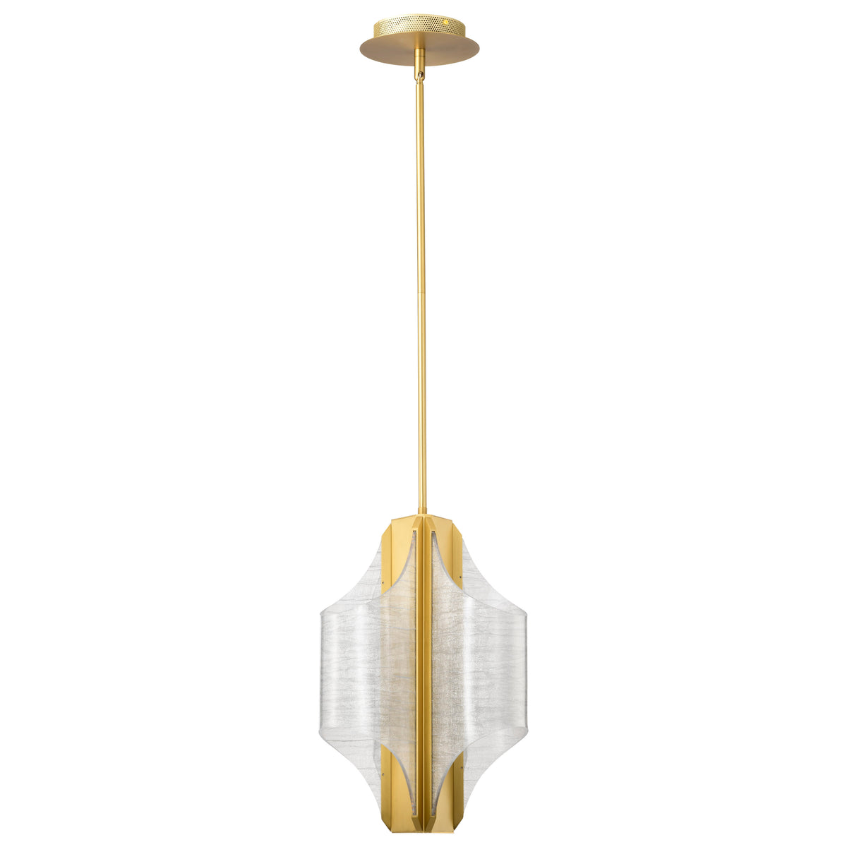 Nuvo 62-2413 Idris, LED 3 Light Pendant, Vintage Brass Finish