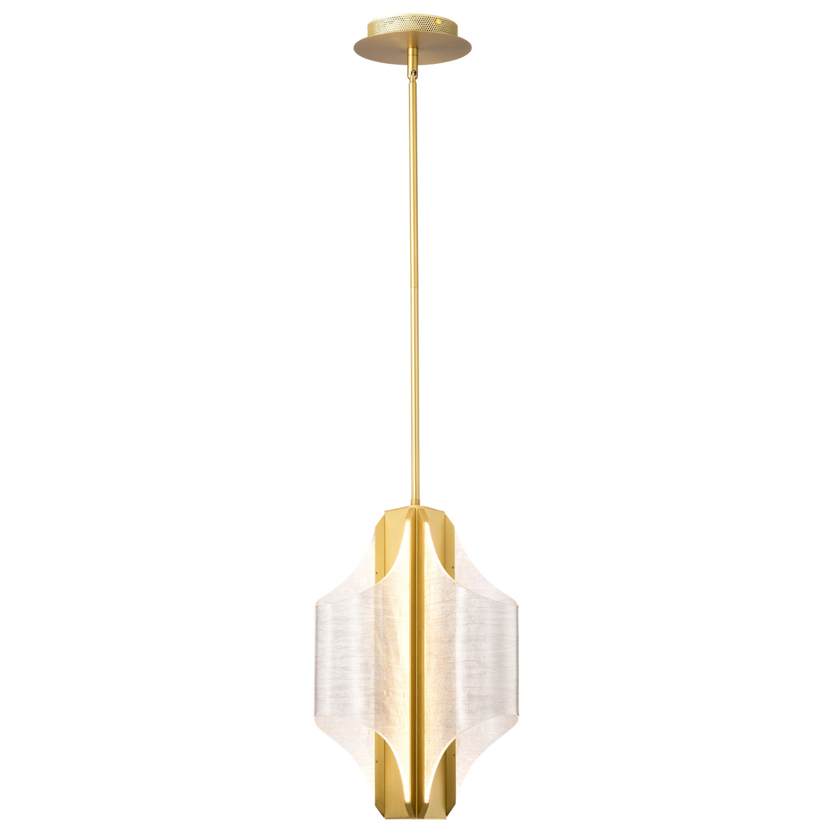 Nuvo 62-2413 Idris, LED 3 Light Pendant, Vintage Brass Finish