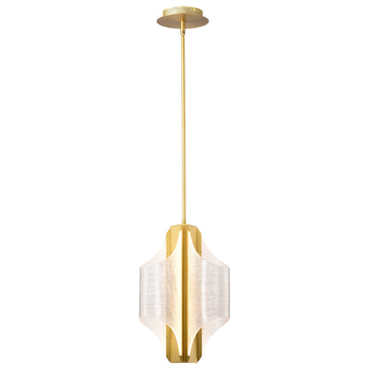 Nuvo 62-2413 Idris, LED 3 Light Pendant, Vintage Brass Finish
