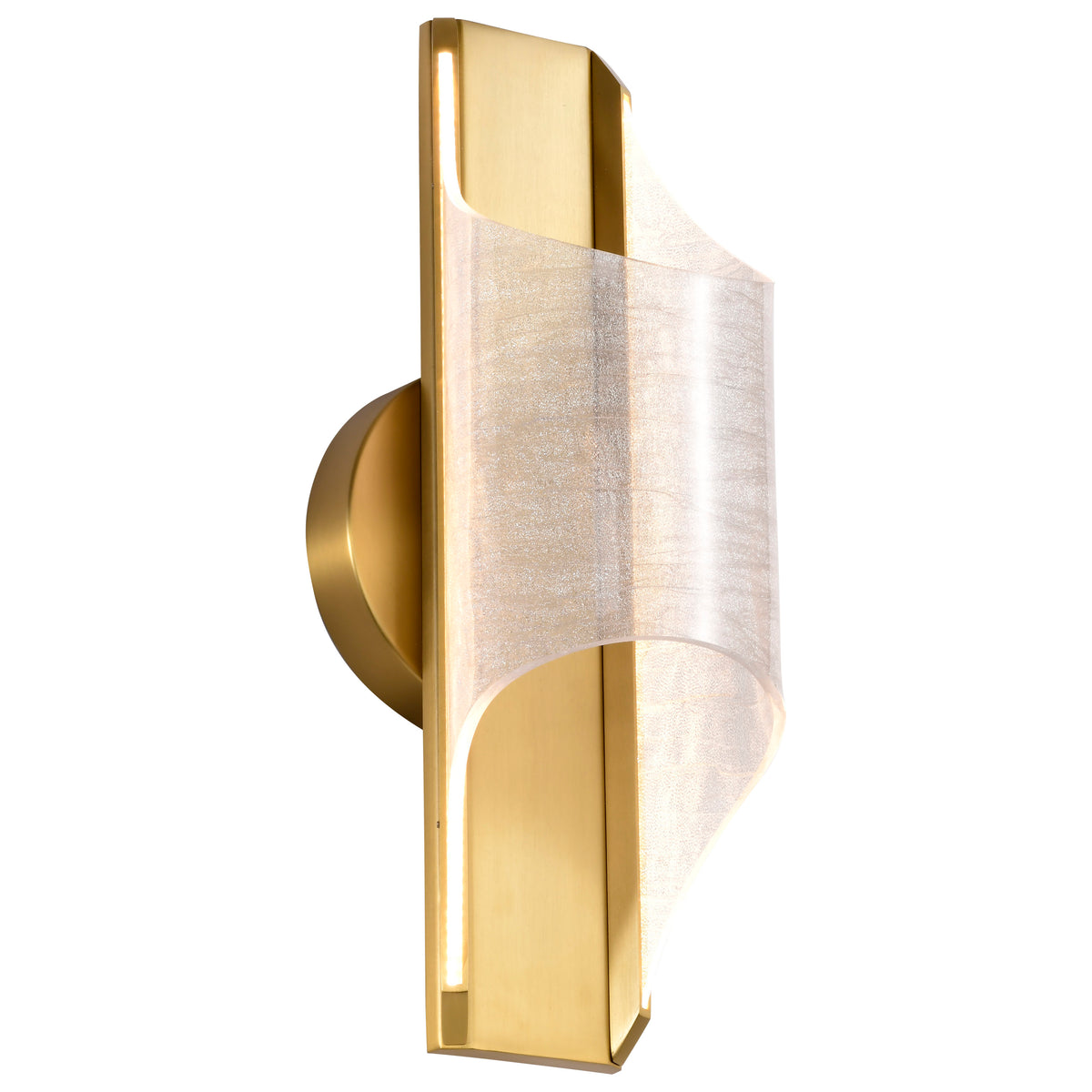 Nuvo 62-2414 Idris, LED 1 Light Wall Sconce, Vintage Brass Finish