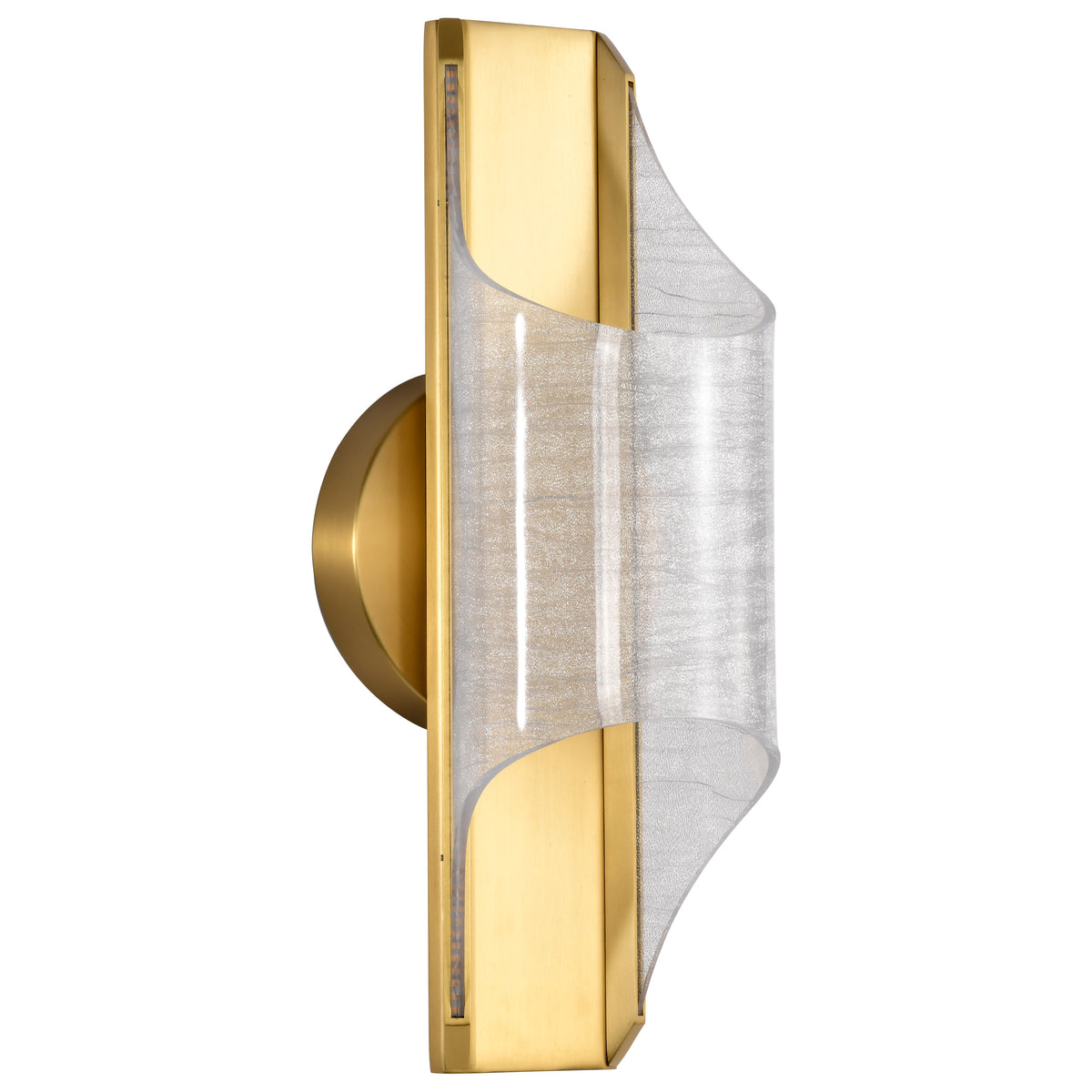 Nuvo 62-2414 Idris, LED 1 Light Wall Sconce, Vintage Brass Finish