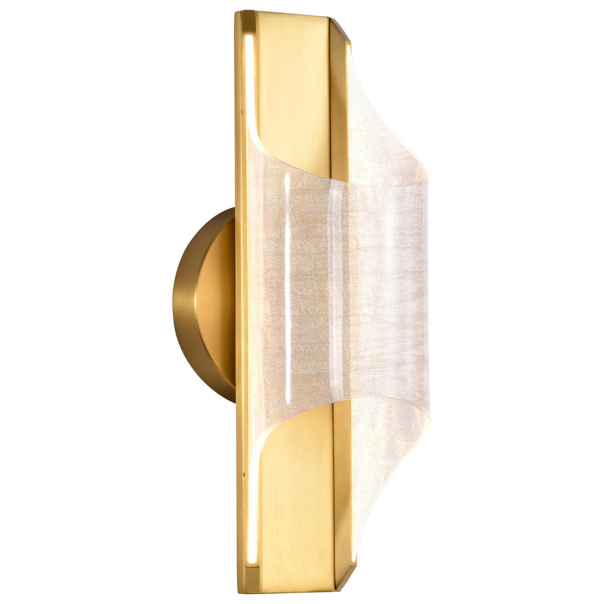 Nuvo 62-2414 Idris, LED 1 Light Wall Sconce, Vintage Brass Finish