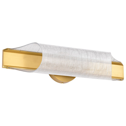 Nuvo 62-2415 Idris, LED 3 Light Wall Sconce, Vintage Brass Finish