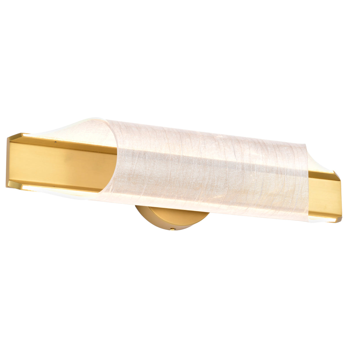 Nuvo 62-2415 Idris, LED 3 Light Wall Sconce, Vintage Brass Finish