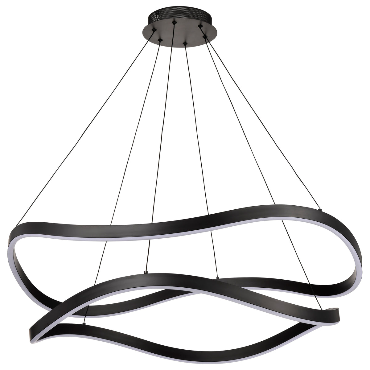 Nuvo 62-2421 Sylas, 36 Inch LED Pendant, Matte Black Finish