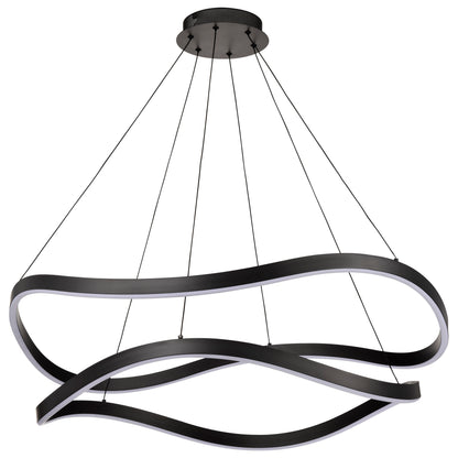 Nuvo 62-2421 Sylas, 36 Inch LED Pendant, Matte Black Finish