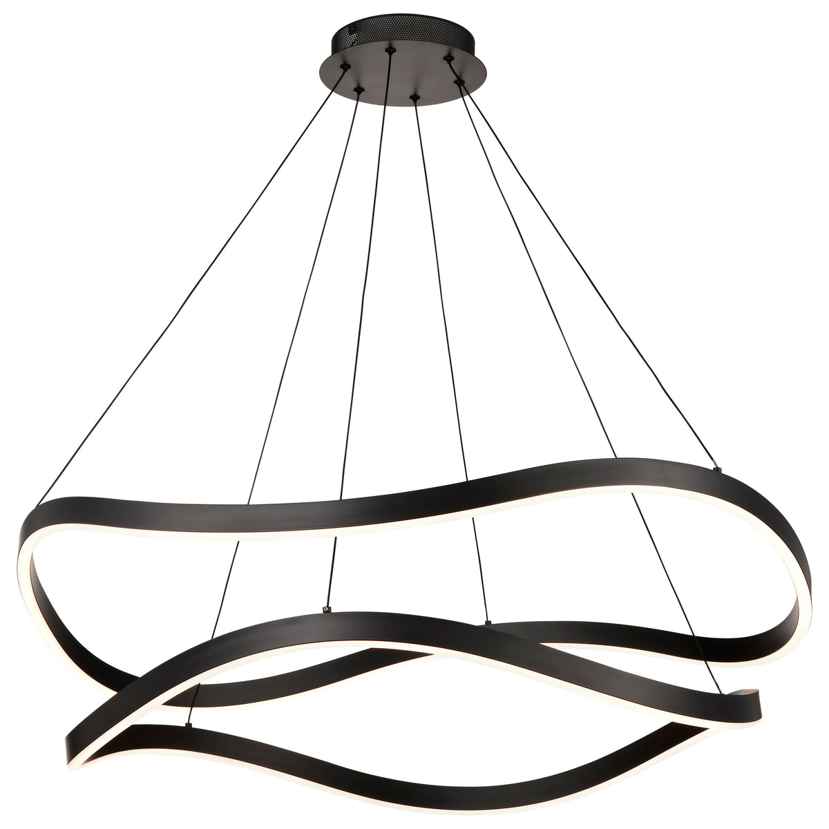Nuvo 62-2421 Sylas, 36 Inch LED Pendant, Matte Black Finish