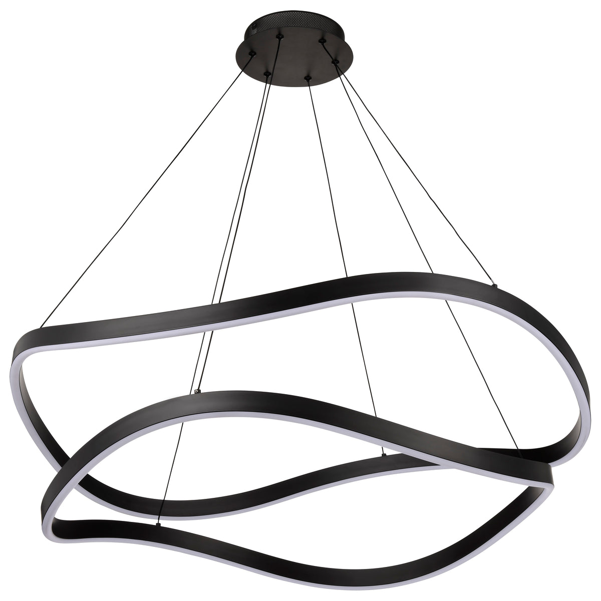Nuvo 62-2421 Sylas, 36 Inch LED Pendant, Matte Black Finish