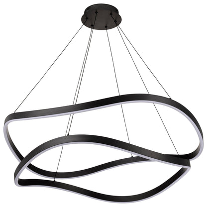 Nuvo 62-2421 Sylas, 36 Inch LED Pendant, Matte Black Finish