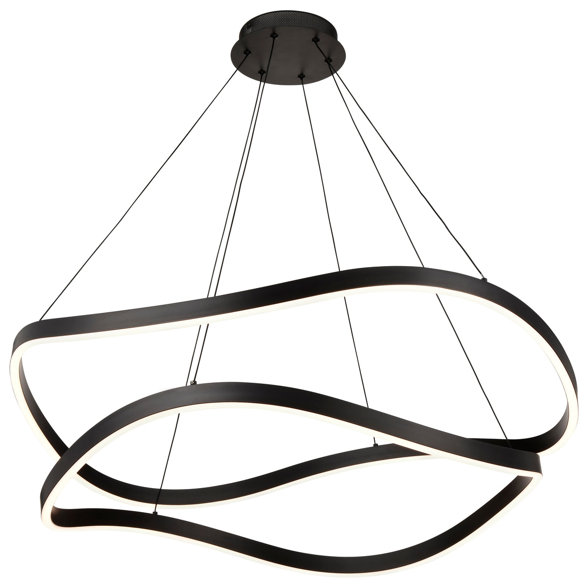 Nuvo 62-2421 Sylas, 36 Inch LED Pendant, Matte Black Finish