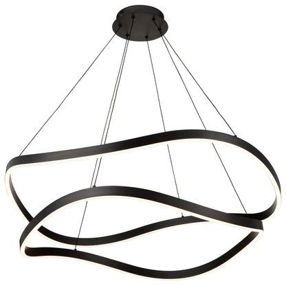 Nuvo 62-2421 Sylas, 36 Inch LED Pendant, Matte Black Finish