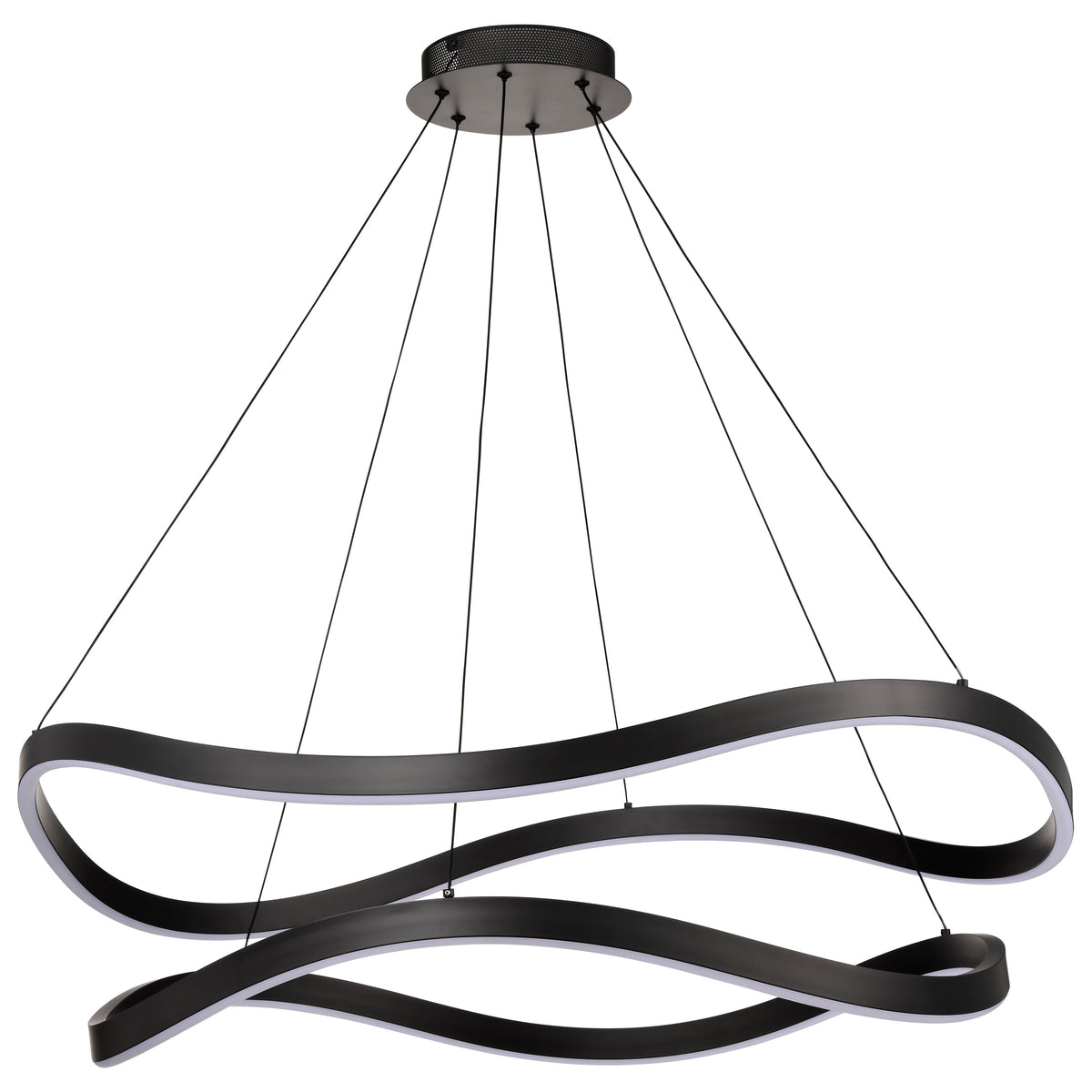 Nuvo 62-2421 Sylas, 36 Inch LED Pendant, Matte Black Finish