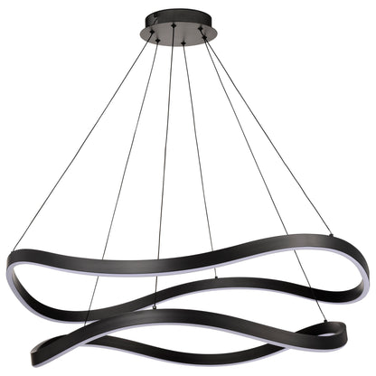 Nuvo 62-2421 Sylas, 36 Inch LED Pendant, Matte Black Finish