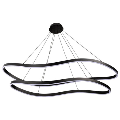 Nuvo 62-2422 Sylas, 48 Inch LED Pendant, Matte Black Finish