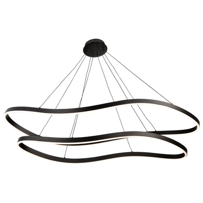 Nuvo 62-2422 Sylas, 48 Inch LED Pendant, Matte Black Finish