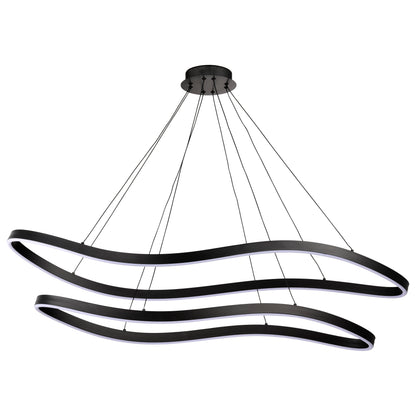 Nuvo 62-2422 Sylas, 48 Inch LED Pendant, Matte Black Finish