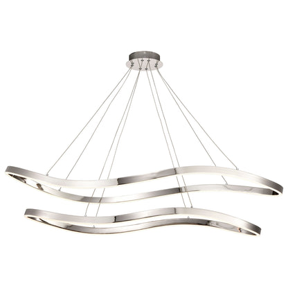 Nuvo 62-2432 Sylas, 48 Inch LED Pendant, Polished Nickel Finish